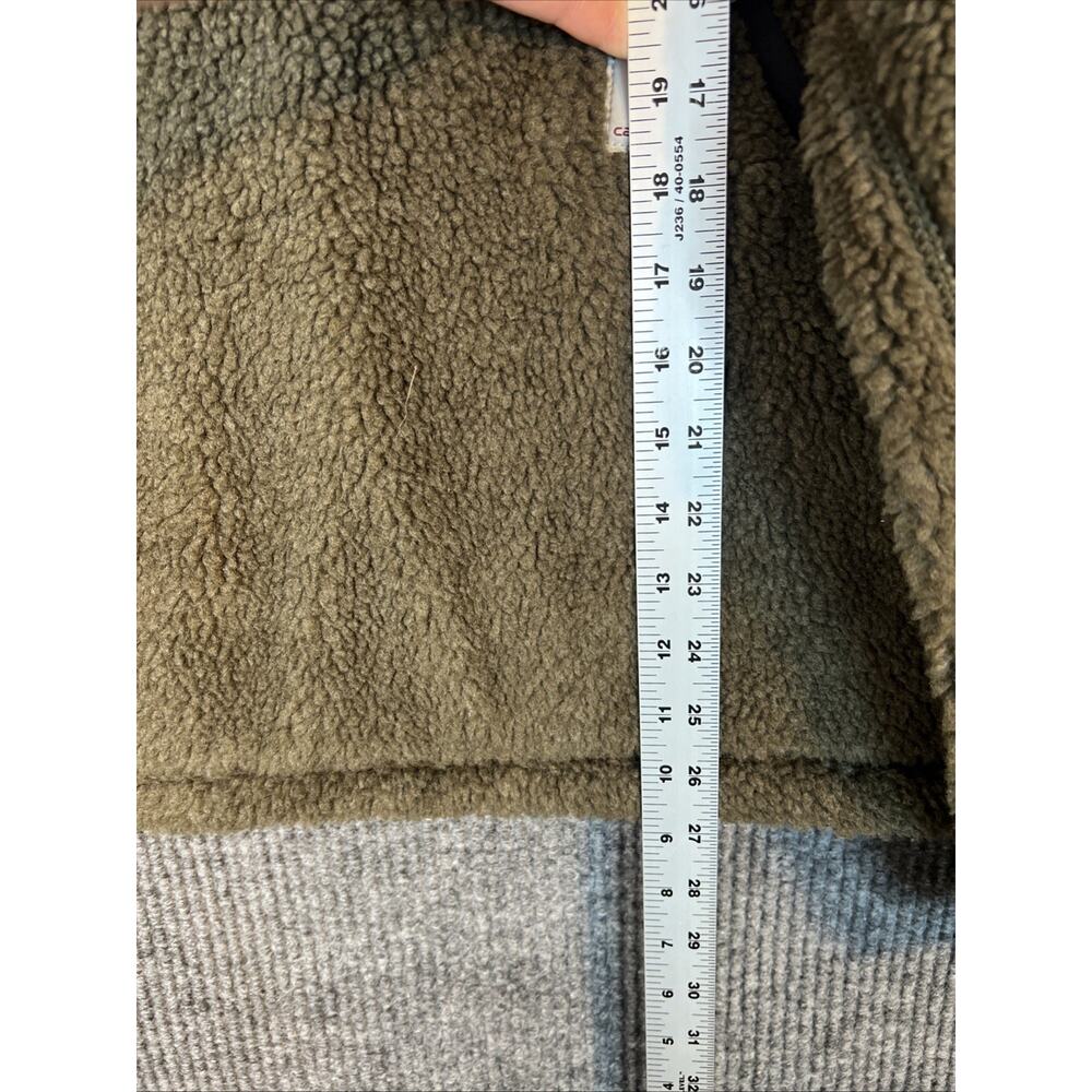 Carhartt Mens Loose Fit Fleece Pullover - 2 Warmer Rating Size Large Green - Picture 7 of 8
